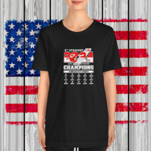Kansas City Chiefs 9TH Straight 2024 AFC West Division Champions T-Shirt
