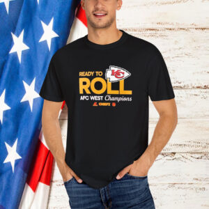 Kansas City Chiefs Ready To Roll 2024 AFC West Division Champions Trophy T-Shirt