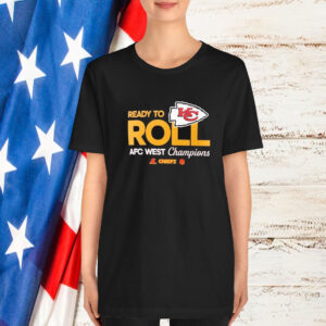 Kansas City Chiefs Ready To Roll 2024 AFC West Division Champions Trophy T-Shirt