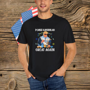 Make Hanukkah Great Again Trump Jewish Ugly Chanukah T-Shirt