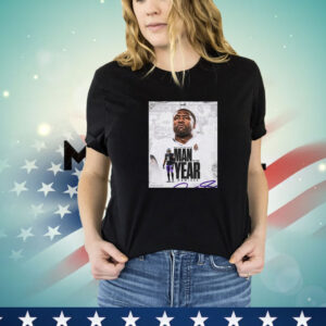 Official Baltimore Ravens Roquan Smith 2024 Walter Payton NFL Man of the Year Nominee Poster T-Shirt