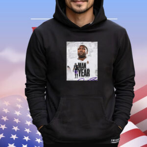 Official Baltimore Ravens Roquan Smith 2024 Walter Payton NFL Man of the Year Nominee Poster T-Shirt