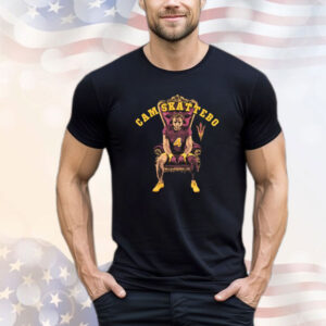 Official Cameron Skattebo Arizona State Sun Devils King Cam Crew Graphic T-Shirt