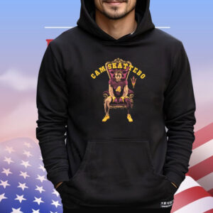 Official Cameron Skattebo Arizona State Sun Devils King Cam Crew Graphic T-Shirt