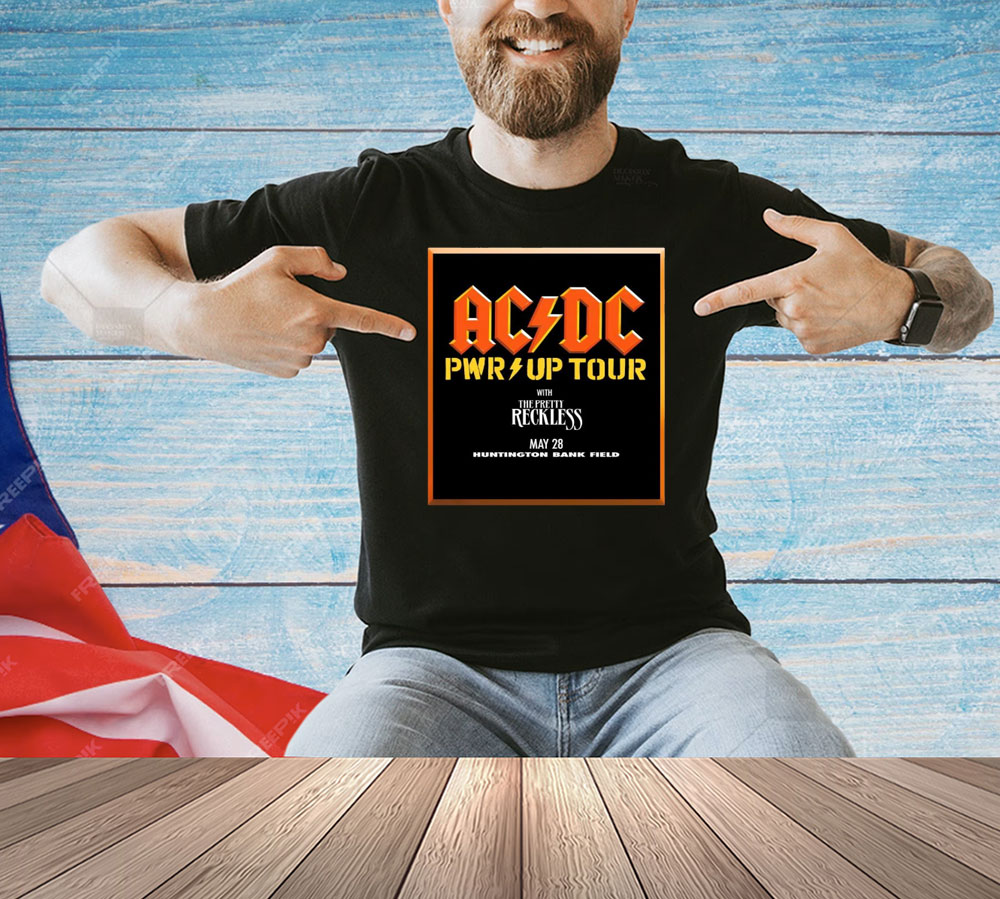 Official Cleveland Browns AC DC Power Up Tour 2025 Huntington Bank Field On May 28 With The Pretty Reckless Shirts