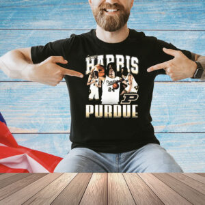 Official Gicarri Harris 90s Purdue Boilermakers Graphic Shirt