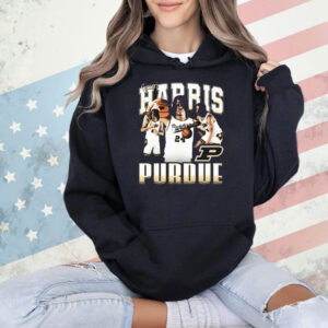 Official Gicarri Harris 90s Purdue Boilermakers Graphic Shirt