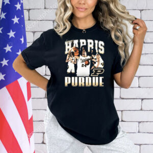 Official Gicarri Harris 90s Purdue Boilermakers Graphic Shirt