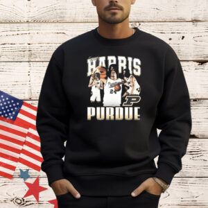 Official Gicarri Harris 90s Purdue Boilermakers Graphic Shirt