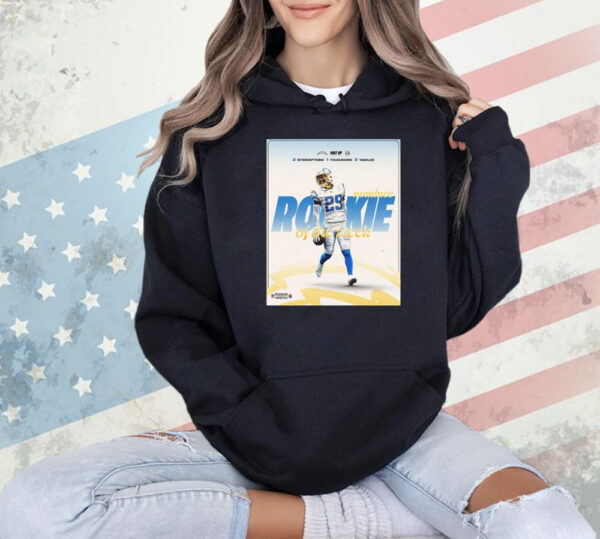 Official Los Angeles Chargers Tarheeb Still Nominee Rookie Of The Week ’24 2 Interceptions 1 Touchdown 3 Tackles Poster Shirt