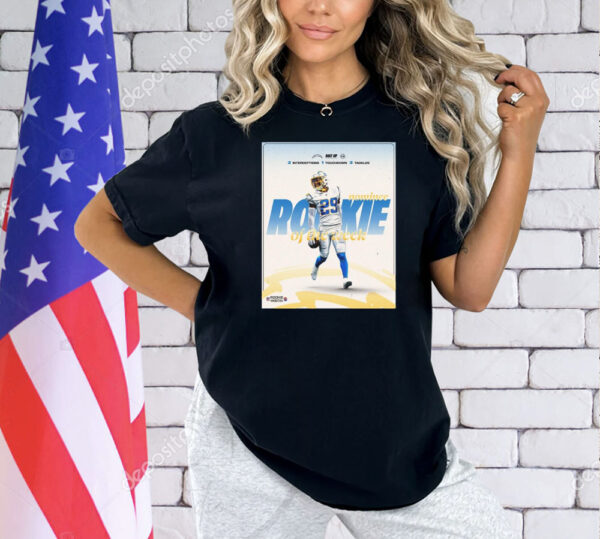 Official Los Angeles Chargers Tarheeb Still Nominee Rookie Of The Week ’24 2 Interceptions 1 Touchdown 3 Tackles Poster Shirt