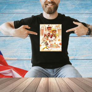 Official NFL Miami Dolphins Vs Green Bay Packers On Thanksgiving Day Poster Shirt