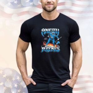 Official Penei Sewell Detroit Lions NFL Angry Runs Player Graphic T-Shirt