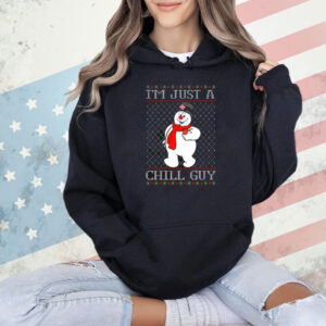 Official Snowman Just A Chill Guy Ugly Sweater Christmas 2024 Shirt