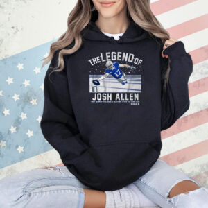 Official The Legend Of Josh Allen First QB With Pass Rush And Receiving TD’s In The Same Game Buffalo Bills Shirts