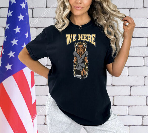 Official We Here Colorado Buffaloes Mascot Shirt