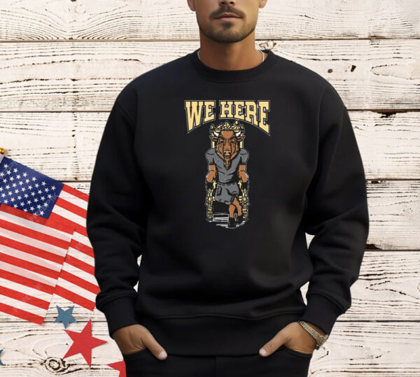 Official We Here Colorado Buffaloes Mascot Shirt