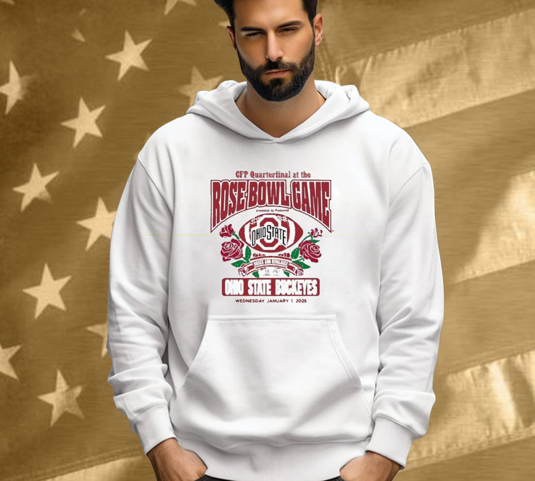 Ohio State Buckeyes College Football Playoff 2025 Quarterfinal AT The Rose Bowl Game Shirt