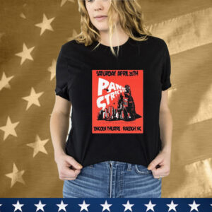 Panic Stricken April 26 2025 Raleigh NC Tee Shirt