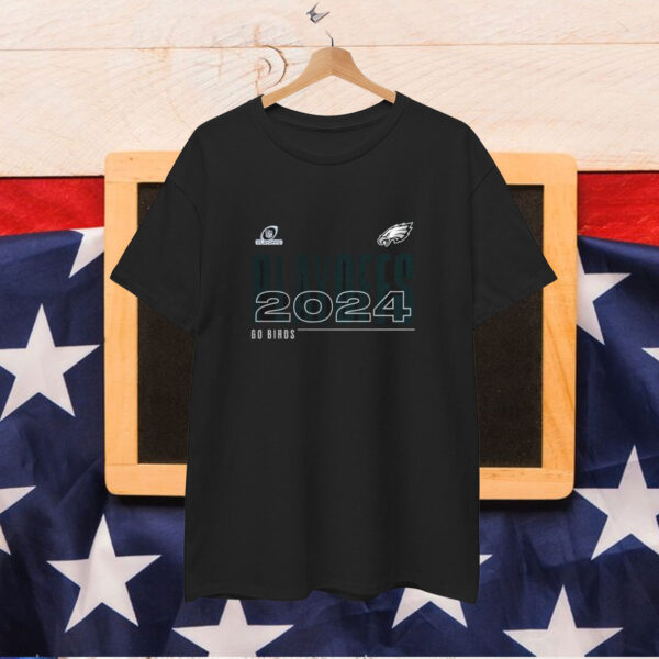 Philadelphia Eagles 2024 NFL Playoffs Go Birds T-Shirt