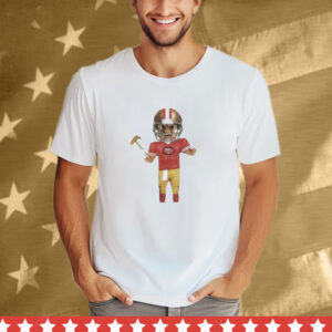 San Francisco 49ers GOLF WANG White Bobblehead T-Shirt