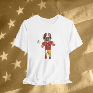 San Francisco 49ers GOLF WANG White Bobblehead T-Shirt