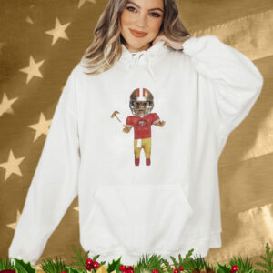 San Francisco 49ers GOLF WANG White Bobblehead T-Shirt