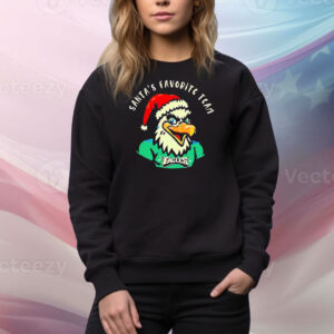 Santa’s favorite team Philadelphia Eagles Christmas Tee Shirt