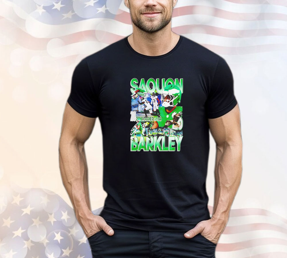 Saquon Barkley 26 Philadelphia Eagles 2018 offensive rookie of the year graphic T-Shirt