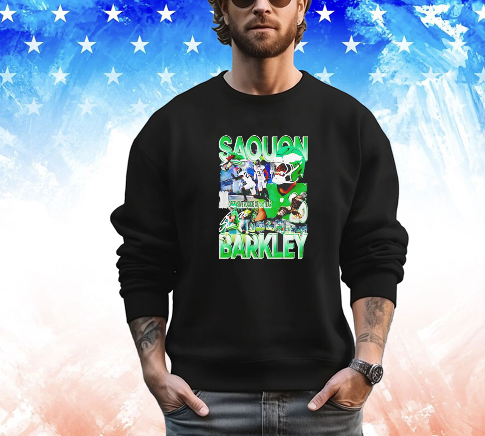 Saquon Barkley 26 Philadelphia Eagles 2018 offensive rookie of the year graphic T-Shirt