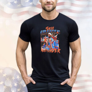 Shai Gilgeous-Alexander Oklahoma City Thunder NBA basketball poster graphic T-Shirt