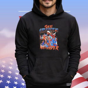 Shai Gilgeous-Alexander Oklahoma City Thunder NBA basketball poster graphic T-Shirt
