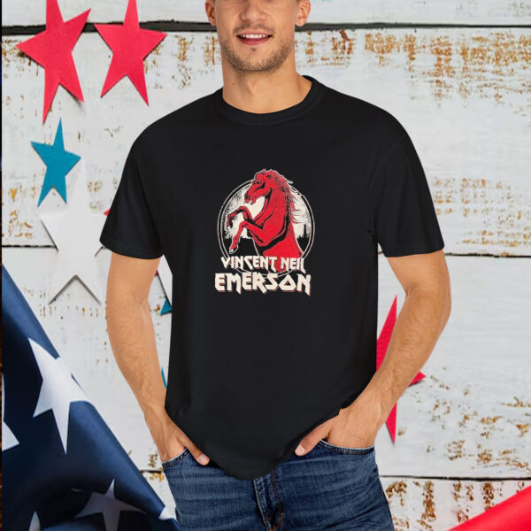 Vincent Neil Emerson Red Horse T-Shirt