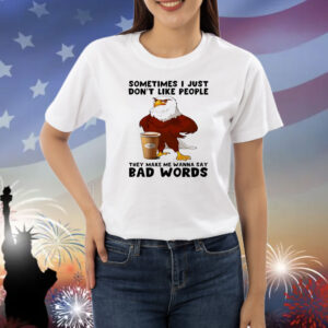 Eagle sometimes I just don’t like people they make me wanna say bad words Shirt