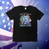 Just A Woman Who Loves Her Philadelphia Eagles Philadelphia 76ers Sixers Signatures T-Shirt