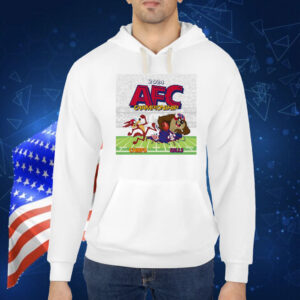 Kansas City Chiefs vs Buffalo Bills 2024 AFC Championship Looney Tunes Football Match Shirt
