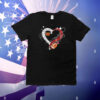Official Washington Commanders Go Commanders Heart Diamond T-Shirt