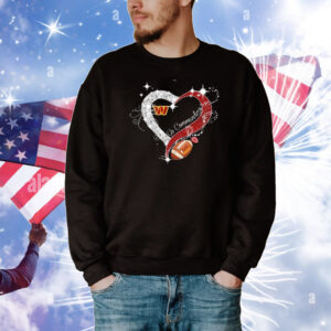 Official Washington Commanders Go Commanders Heart Diamond T-Shirt