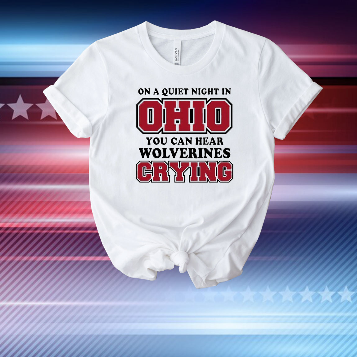 Ohio State Buckeyes On A Quiet Night In Ohio You Can Hear Wolverines Crying T-Shirt