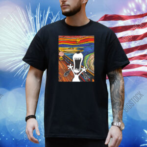 Snoopy Woodstock and Charlie Brown X Edvard Munch’s The Scream The Howl Shirt