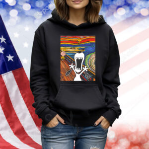 Snoopy Woodstock and Charlie Brown X Edvard Munch’s The Scream The Howl Shirt