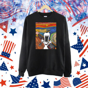 Snoopy Woodstock and Charlie Brown X Edvard Munch’s The Scream The Howl Shirt