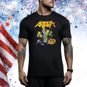 Anthrax I Am The Law Mosh It Up Muscle Tee Shirt