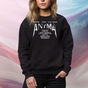 Anyma Sphere 2025 Las Vegas Artist List Tee Shirt