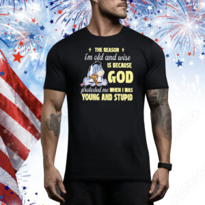 Eeyore Donkey Disney The Reason I’m Old And Wise Is Because God Protected Me When I Was Young And Stupid Tee Shirt
