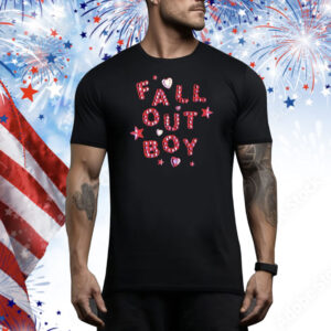 Fall Out Boy Heart Star Logo Tee Shirt