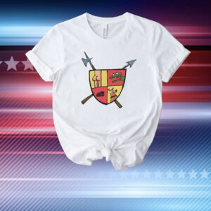 Heraldic butt dinosaur dog shoe T-Shirt