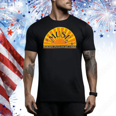 Jackson Browne Muse Musicians United For Safe Energy Benefit Concert 2011 Tee Shirt
