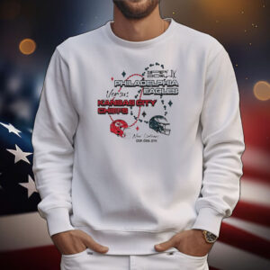 Kansas City Chiefs vs Philadelphia Eagles Majestic Threads Super Bowl LIX 9 2 25 T-Shirt