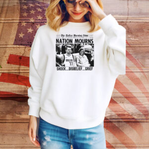 Luka Doncic and Jacqueline Kennedy Onassis The Dallas Morning News Nation Mourns shock disbelief grief Tee Shirt
